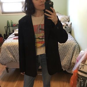 Perfect Vintage Claiborne navy blazer